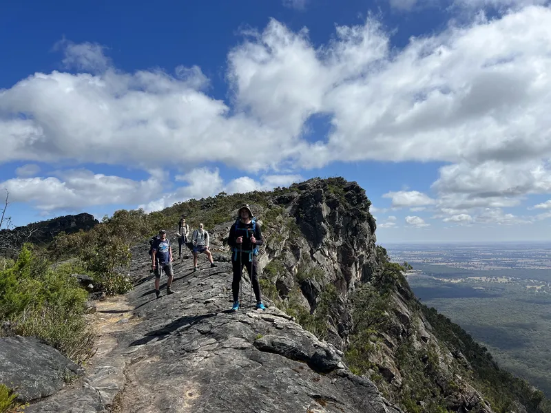Hikers on a .. rock — Grampians