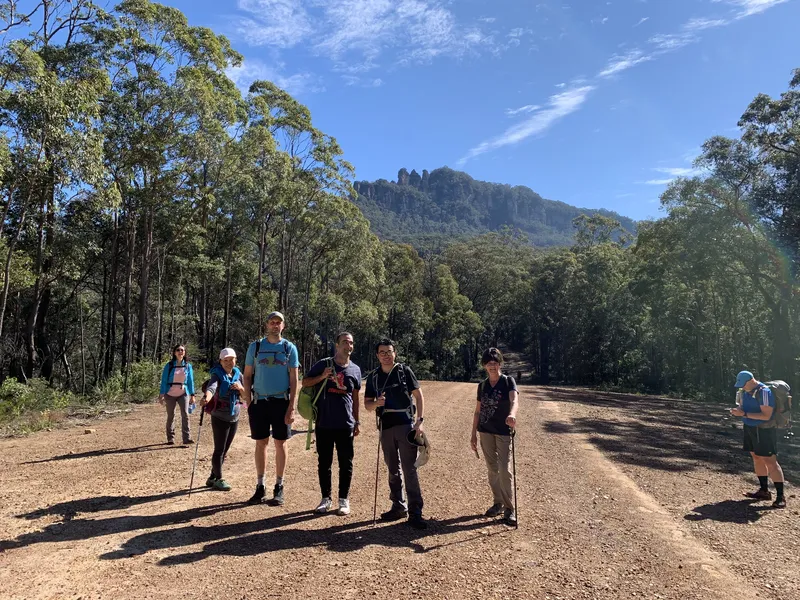Three sisters in the background — Blue Mountains