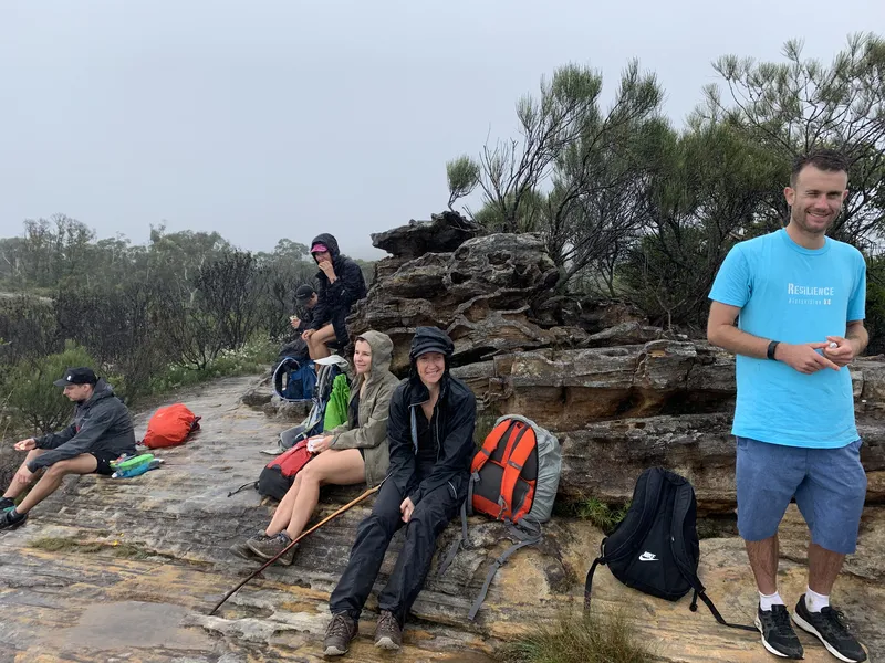 Shortridge Pass in the rain — Blue Mountains